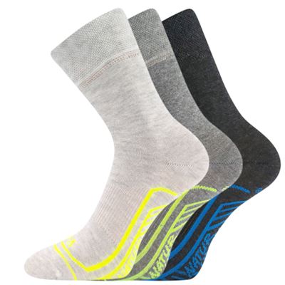LINEMULIK thin leisure socks for children with linen BOYS (3 pairs)
