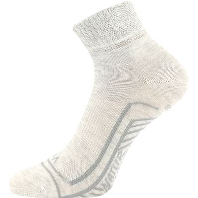 LINEMUM thin leisure socks with linen, ECRU MELANGE