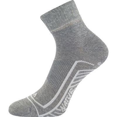LINEMUM thin leisure socks with linen GREY MELANGE