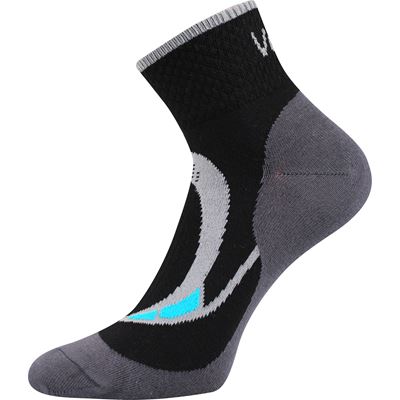 Women's thin LIRA sports socks BLACK