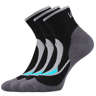 Women's thin LIRA sports socks BLACK