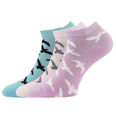 Women's short socks LISA summer MIX C (3 pairs)