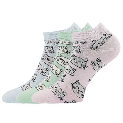 Women's short socks LISA summer MIX E (3 pairs)