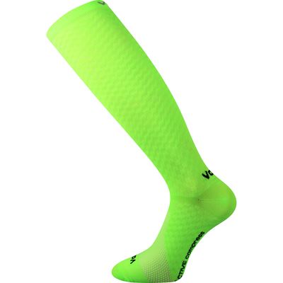 LITHE neon green compression knee socks