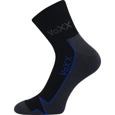 LOCATOR B cotton sports socks, black with blue