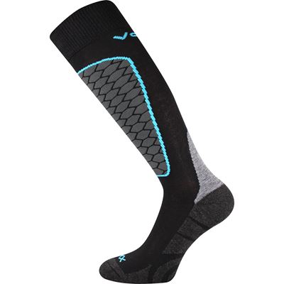 LOMAX black sports knee socks