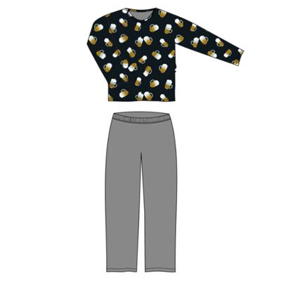 Men's long-sleeved pyjamas LOPPING beer PŮLLITRY