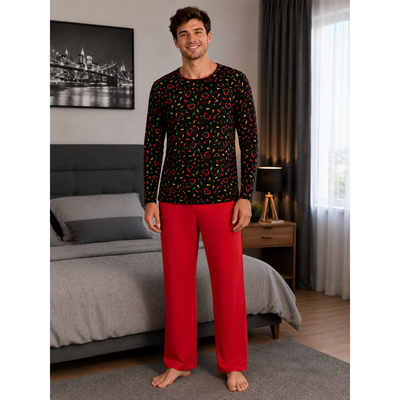 Men's long-sleeved pyjamas LOPPING PAPRIČKY