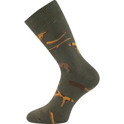 Hunting socks LOVIX 01 terry cloth with HUNTING motifs