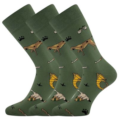Thin hunting socks LOVIX 01 with hunting motifs HONU