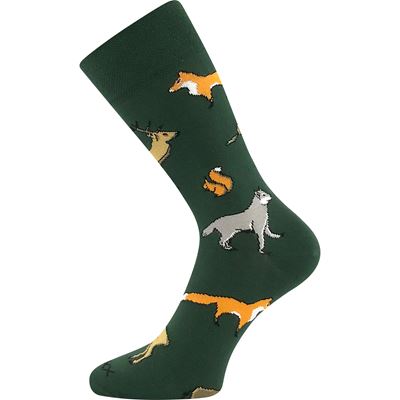 Thin hunting socks LOVIX 01 with hunting motifs wild animals