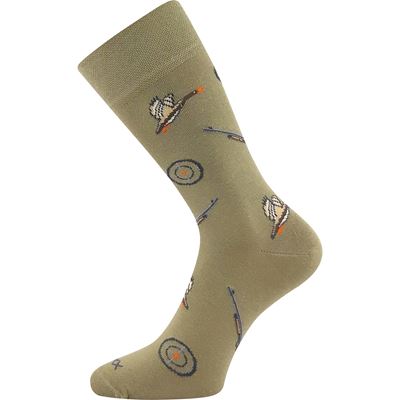 Thin hunting socks LOVIX 01 with hunting motifs RIFLE