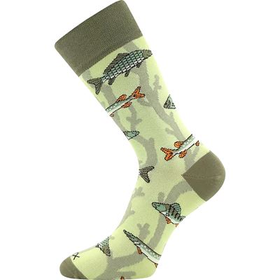 Thin socks fishing LOVIX 02 with fishing motifs FISH