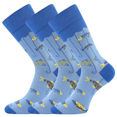 Thin socks fishing LOVIX 02 with fishing motifs FISHING VoXX 126481 2