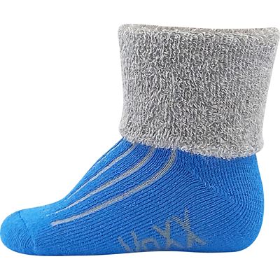 LUNIK colourful terry baby socks for boys (3 pairs)