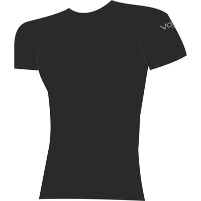 MERINOWOOL 01 slim functional men's T-shirt with short sleeves, BLACK