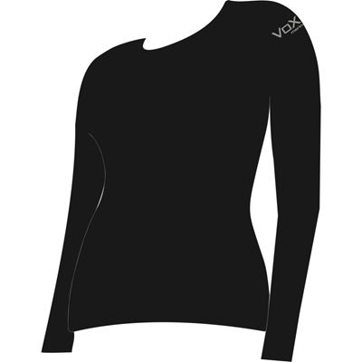 MERINOWOOL 11 slim women's functional T-shirt with long sleeves, BLACK