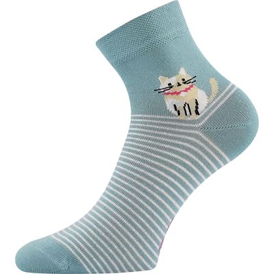 Women's summer socks MAKY 01 mix WITH CATS (3 pairs) BOMA 126669 4