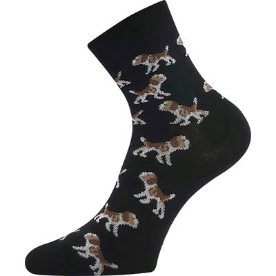 Women's summer socks MAKY 02 mix WITH DOGS (3 pairs) BOMA 126670 2