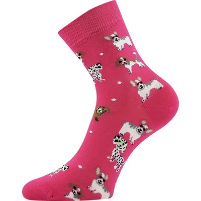 Women's summer socks MAKY 03 mix WITH ANIMALS (3 pairs) BOMA 126671 3