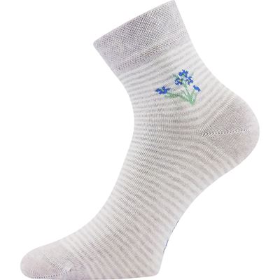 Women's summer socks MAKY 04 mix WITH FLOWERS (3 pairs) BOMA 126672 4