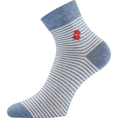 Women's summer socks MAKY 04 mix WITH FLOWERS (3 pairs) BOMA 126672 3
