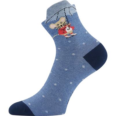 Women's summer socks MAKY 05 mix WITH ANIMALS (3 pairs) BOMA 126673 4