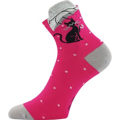 Women's summer socks MAKY 05 mix WITH ANIMALS (3 pairs) BOMA 126673 2