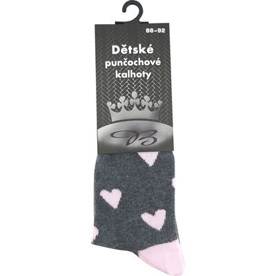 MAX children's tights with HEARTS pattern