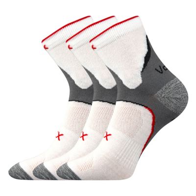 MAXTER thin sports socks with silver WHITE