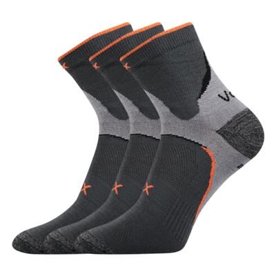 MAXTER thin sports socks with silver DARK GREY