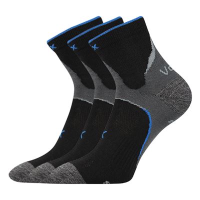 MAXTER thin sports socks with silver BLACK