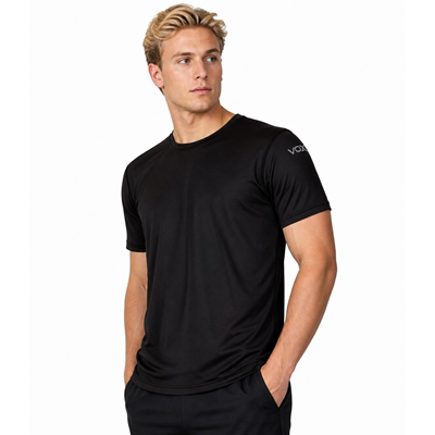 MERINOWOOL 02 men's functional T-shirt with short sleeves, BLACK