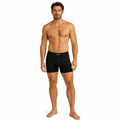 MERINOWOOL 05 BLACK men's functional boxer shorts