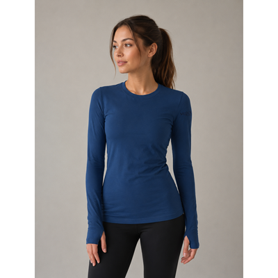 MERINOWOOL 11 slim women's functional T-shirt with long sleeves JEANS