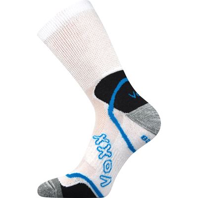 METEOR sports socks with soft cuff, WHITE