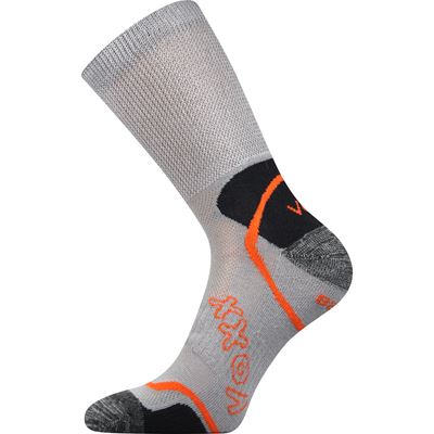 METEOR sports socks with soft cuff LIGHT GREY