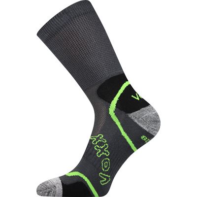 METEOR sports socks with soft cuff, DARK GREY
