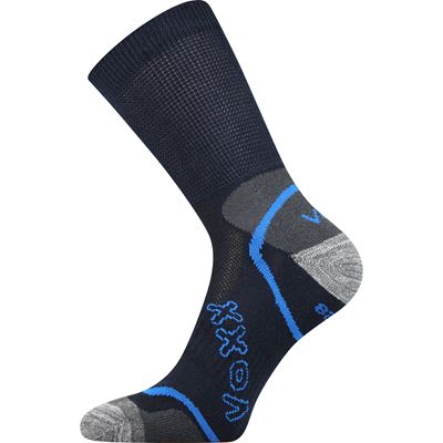 METEOR sports socks with soft cuff, DARK BLUE