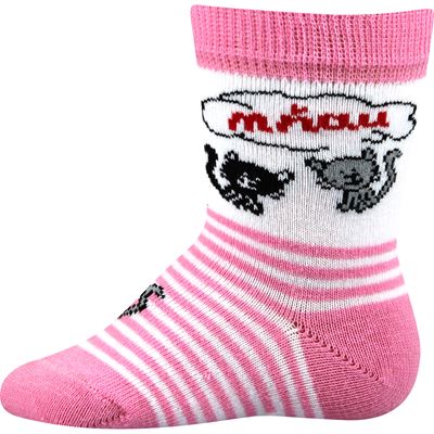 MIA baby socks, colour mix with CATS (3 pairs)
