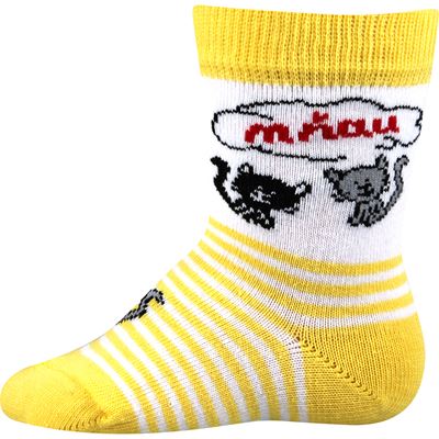 MIA baby socks, colour mix with CATS (3 pairs)