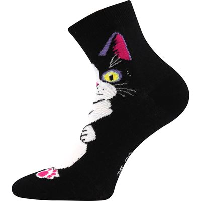 MICKA women's summer socks with cats (3 pairs)