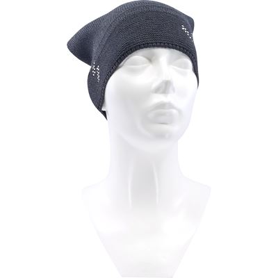 MICRA women's knitted cotton hat with Swarovski crystals ANTHRACITE