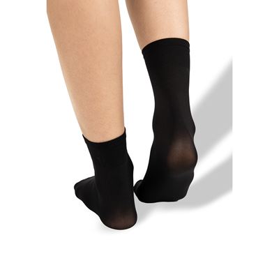Women's nylon MICRO socks 50 DEN NERO (black)