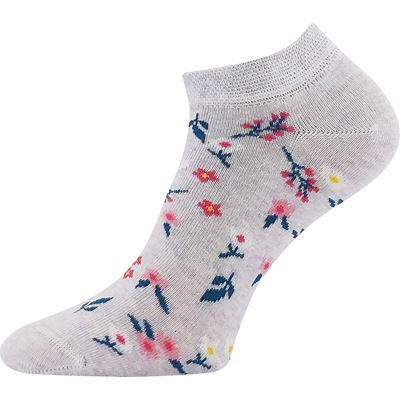Women's low socks MIKI 01 summer mix WITH FLOWERS (3 pairs) BOMA 126665 2