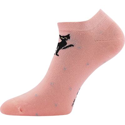 Women's low socks MIKI 04 summer mix WITH CATS (3 pairs) BOMA 126668 2