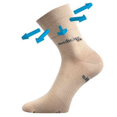 Medicine MISSION socks with soft cuff BEIGE