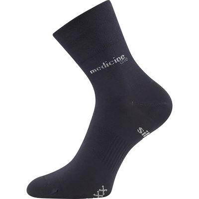 Medicine MISSION socks with soft cuff, DARK GREY