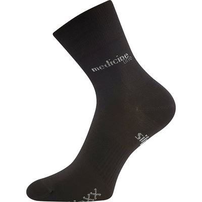 Medicine MISSION socks with soft cuff, DARK GREY