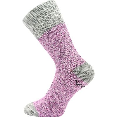 MOLDE thick winter socks, warm with silver ions, PURPLE